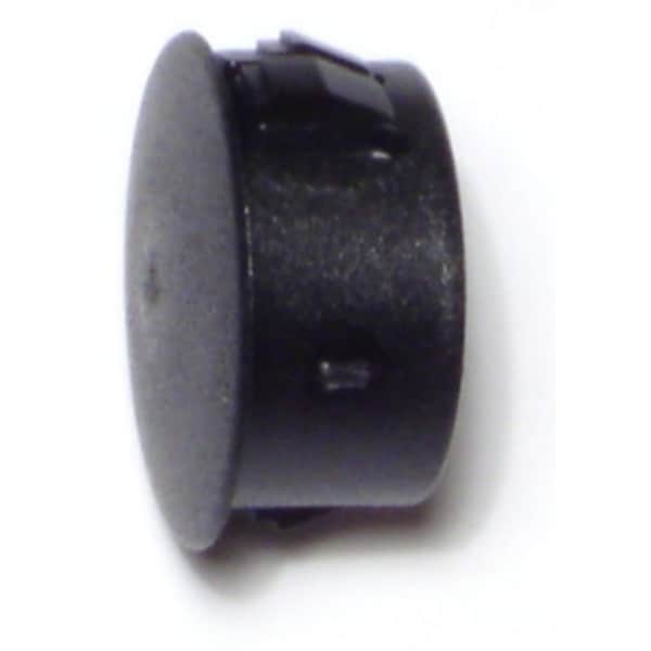 Midwest Fastener 11/16" Black Nylon Plastic Flush Head Hole Plugs 8PK 69471 - main